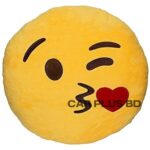 Heart Kiss Emoji Pillow
