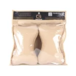Car Headrest Pillow Beige ( 2PCS ) - Image 3