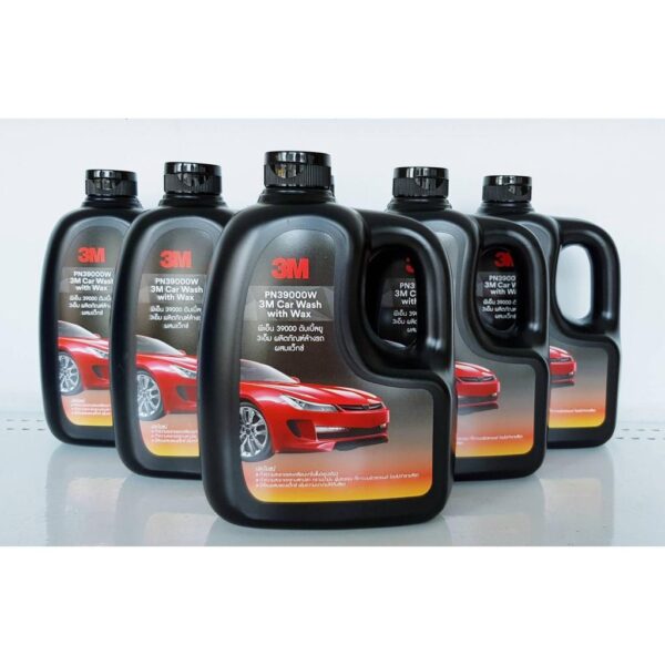 3.M car wash shampoo with wax formula 1000Ml. - Image 1