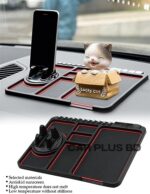Car Accessories Anti-Slip Car Dashboard Mat & Mobile Phone Holder Mount - Universal Non Slip Sticky Rubber Pad for Smartphone, GPS Navigation, God Idols, Toys, Coins - Image 2