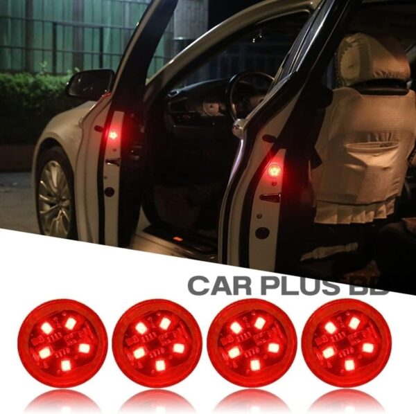 Universal LED Car Opening Door Safety Warning Anti-collision Lights Magnetic Sensor Strobe Flashing Alarm Lights Parking Lamp - Image 4