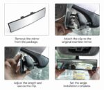 Universal Large Vision Car Mirror Wide Angle Rear View Morirr - Image 6