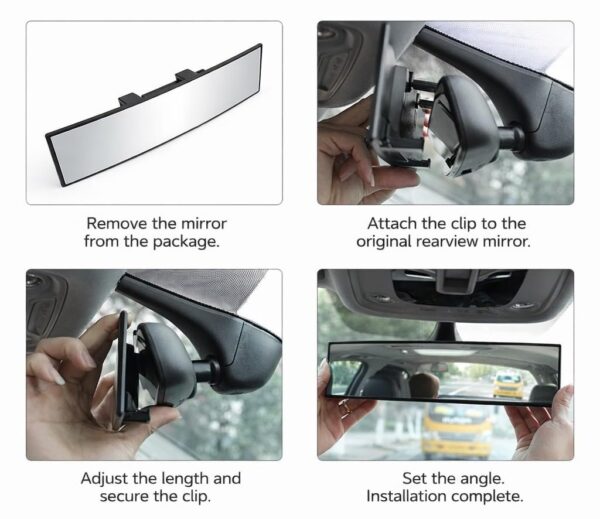 Universal Large Vision Car Mirror Wide Angle Rear View Morirr - Image 6