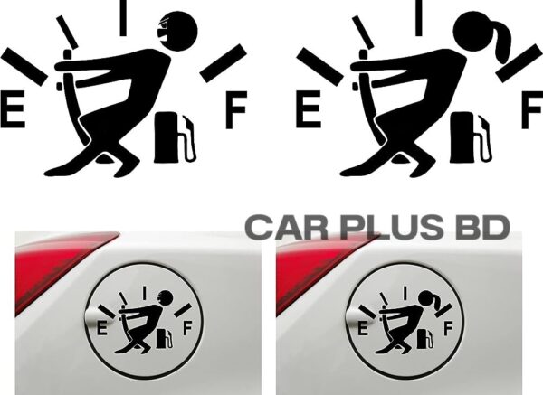 Car Sticker- Funny Gas Tnak Empty Full - Image 2