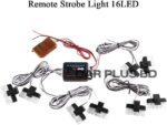 Wireless Remote Control Led Strobe Grill Flashlight
