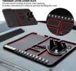 Car Accessories Anti-Slip Car Dashboard Mat & Mobile Phone Holder Mount - Universal Non Slip Sticky Rubber Pad for Smartphone, GPS Navigation, God Idols, Toys, Coins - Image 3