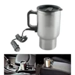 2V 450ml Car Hot Kettle Thermal Travel Cup Coffee Heated Mug Water Heater Maker- Hot kettle