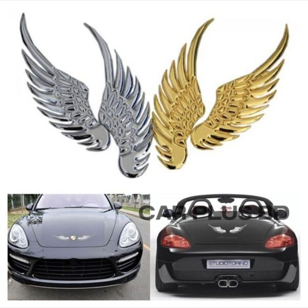 1Pair Car 3D Metal Sticker Angel Wing Car Body Stickers And Decals Repair Sticker/3D Wings Car Sticker - Image 3