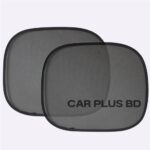 2 pcs Car Sun Shade- Black - Image 4