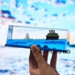 Car Dashboard Cruise Ship Fluid Drift Bottle Boat Floating - Image 3
