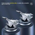 Fashion Car Air Freshener Natural Solar Powered Long-lasting Car Fragrance Diffuser Fighter Aeroplane Perfume - Image 2