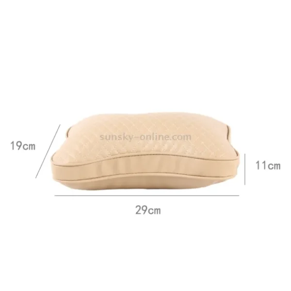Car Headrest Pillow Beige ( 2PCS ) - Image 2