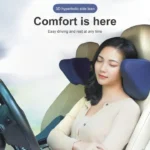 1 PCs Car Headrest Neck Pillow Seat Chair Auto Memory Foam Cotton Mesh Cushion Fabric Cover Soft Head Rest Travel Office Support - Image 3