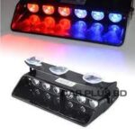 Dashboard 6 LED 15 Flash Modes Car Emergency Light - Red & Blue
