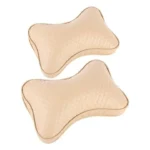 Car Headrest Pillow Beige ( 2PCS )