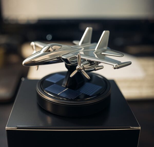 Fashion Car Air Freshener Natural Solar Powered Long-lasting Car Fragrance Diffuser Fighter Aeroplane Perfume - Image 7