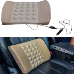 Car Back Support Electrical Massage Cushion Pillow - 12V - Image 2