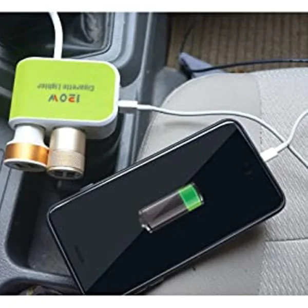 XUNNIU 2 Sockets 2 USB Car Charger - Image 2