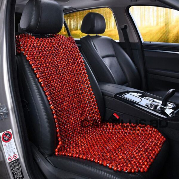 Natural Wooden Car Bead Seat Cushion Truck Chair Cushion for Summer Stress Free All Day 1-Ps - Image 1