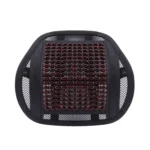 Massage Back Lumbar Support Mesh Cushion for Car Seat, Office Chair, Wood Beads Chair