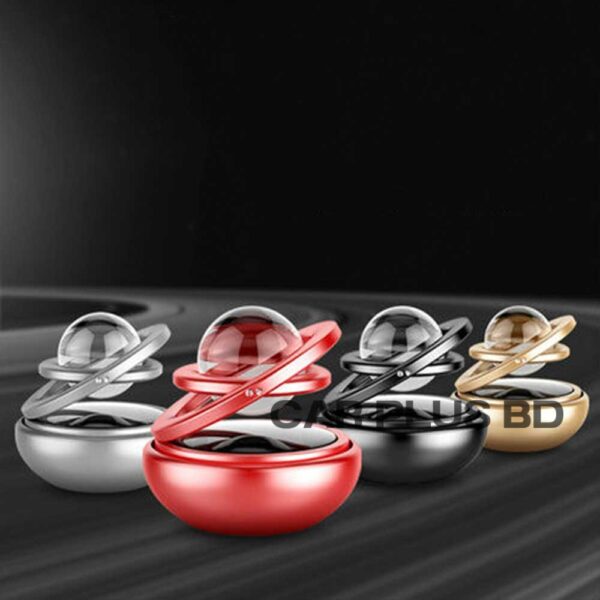 Double Ring Solar Car Perfume with Boll - Image 3