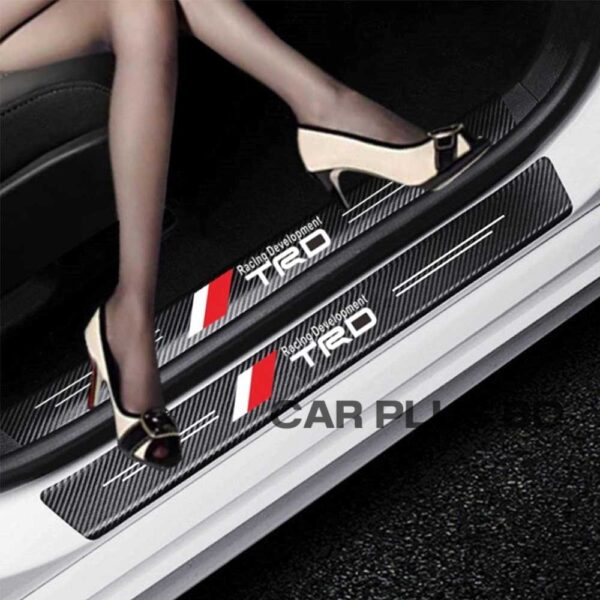 Carbon Fiber Car Door Sill Sticker Protectors 4 pcs. - Image 3