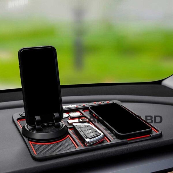 Non-Slip Phone Pad for 4-in-1 Car Multifunctional Mobile Holder, Parking number Perfume and mobile mat - Image 3
