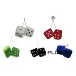 Car Hanging Decor Fuzzy Dice 2ps