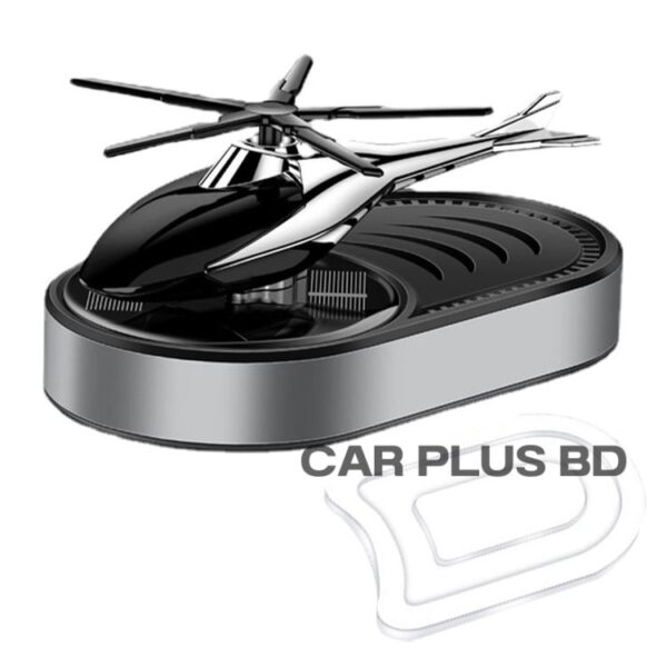 Solar Energy Rotating Aromatherapy Solar Energy Rotating Helicopter Design Aromatherapy Diffuser Car Air Freshener - Image 3