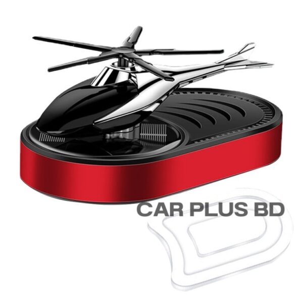 Solar Energy Rotating Aromatherapy Solar Energy Rotating Helicopter Design Aromatherapy Diffuser Car Air Freshener - Image 4