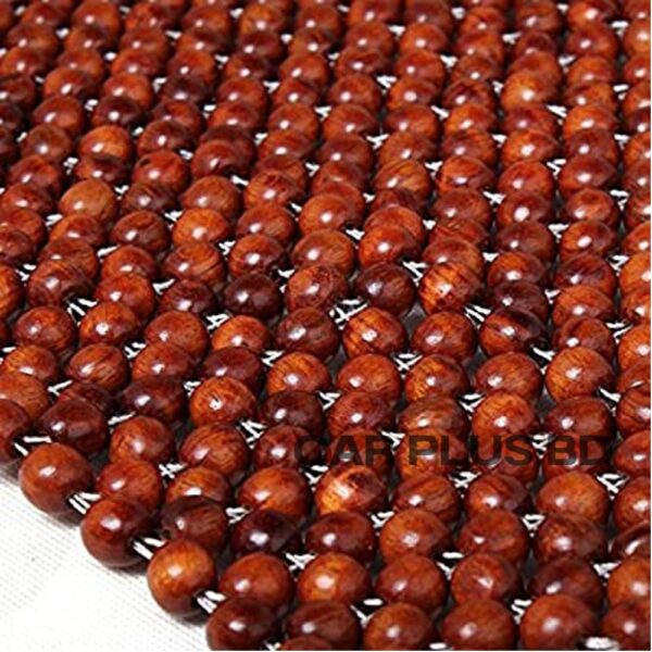 Natural Wooden Car Bead Seat Cushion Truck Chair Cushion for Summer Stress Free All Day 1-Ps - Image 2