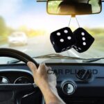 Car Hanging Decor Fuzzy Dice 2ps - Image 2