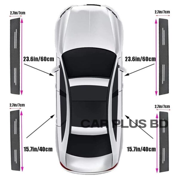 Carbon Fiber Car Door Sill Sticker Protectors (4 pcs.) – Toyota - Image 4