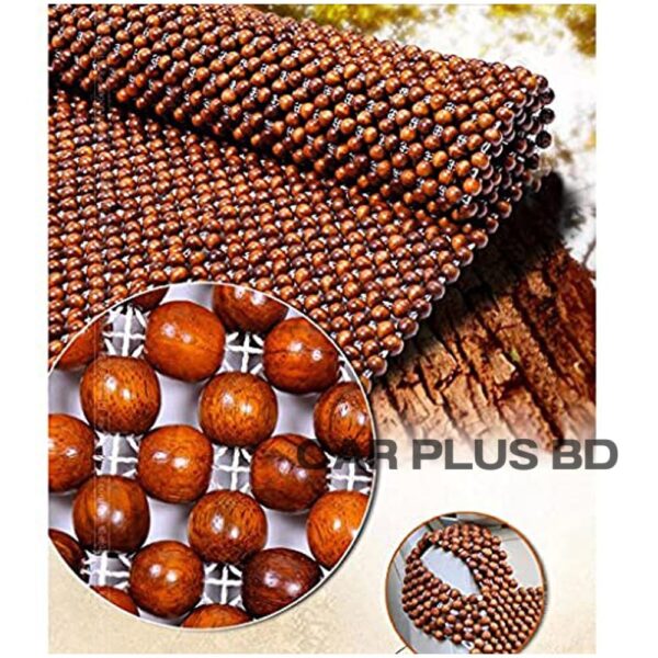 Natural Wooden Car Bead Seat Cushion Truck Chair Cushion for Summer Stress Free All Day 1-Ps - Image 3