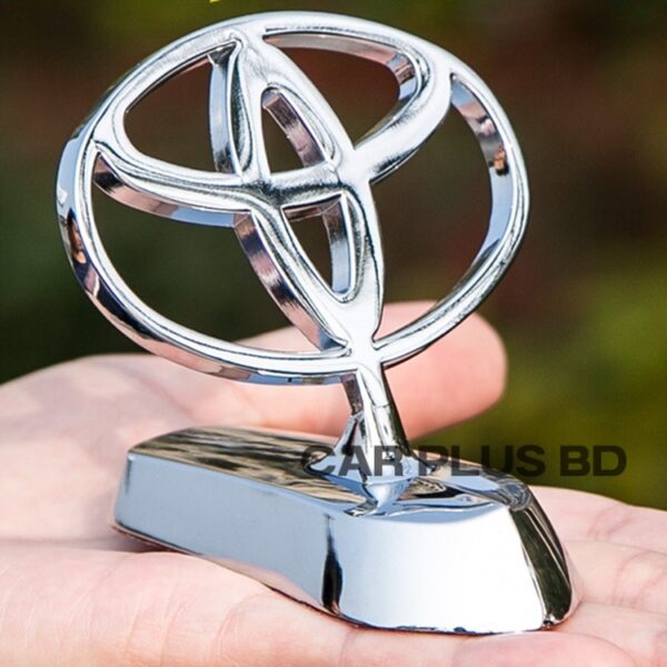 Toyota Car Bonnet Logo Emblem Badge Front Cover Bonnet Universal 3D Metal Hood Sticker - Image 2