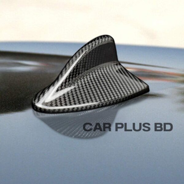 Carbon Fiber Car Shark Fin Antenna Cover Radio Signal Black (7.6”) - Image 2