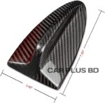 Carbon Fiber Car Shark Fin Antenna Cover Radio Signal Black (7.6”) - Image 4