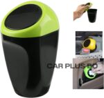 Mini Car Trash Bin Can Plastic Garbage Bin Rubbish Container Waste Storage for Car Interior 16x8CM