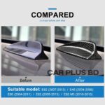 Carbon Fiber Car Shark Fin Antenna Cover Radio Signal Black (7.6”) - Image 3