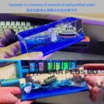 Cruise Ship Fluid Drift Bottle Boat Floating Car showpiece - Image 2