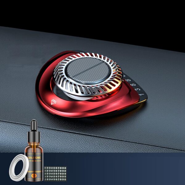 Solar Car Air Freshener With Parking Card new model - Image 4