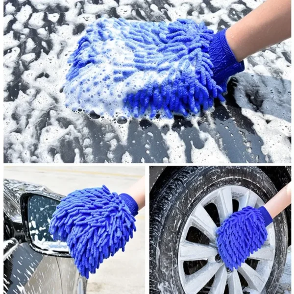 Microfiber Washing Hand Gloves Car Window Dust Cleaning Household Cleaning Kitchen Cleaning - Image 3