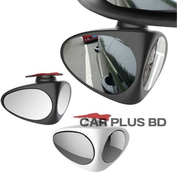 Car Blind Spot Mirror 2 in 1 Wide Angle Mirror 360 Rotation Adjustable Rear View Mirror 2pcs - Image 2