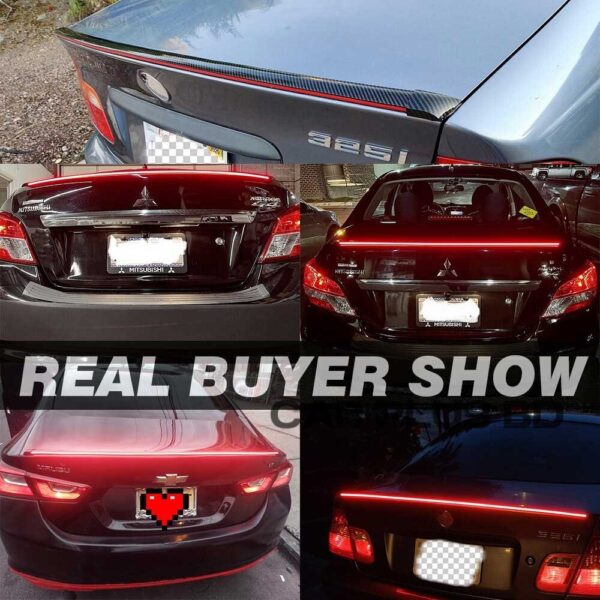 Car Universal Rear Wing Spoiler Light Flexible - Image 6