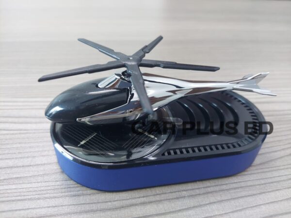 Solar Energy Rotating Aromatherapy Solar Energy Rotating Helicopter Design Aromatherapy Diffuser Car Air Freshener - Image 1