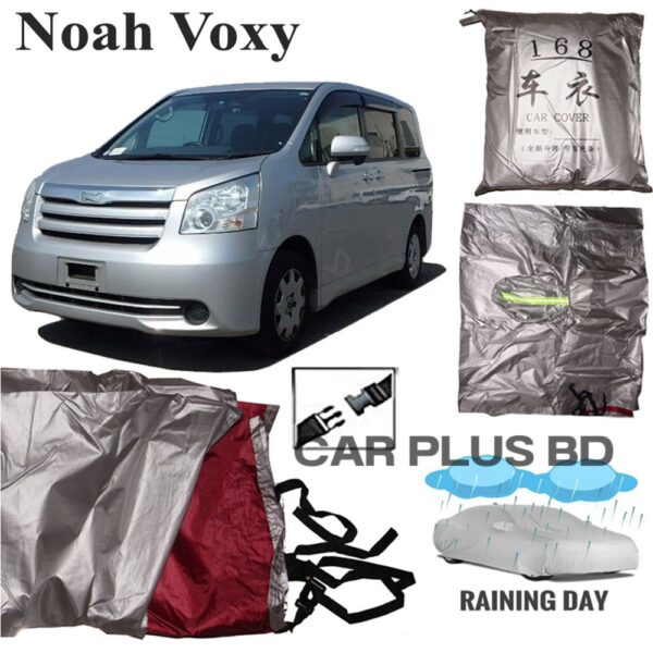 Car Cover Waterproof All Weather, Uv-Proof Windproof Dustproof Car Covers for Automobiles Indoor Outdoor. Applicable for Toyota Hiace, Noah, voxy. - Image 2