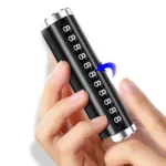 Digital Metal Car Parking Number Card – Roller Type Number Hidden - Image 2