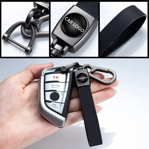 Toyota Artificial Leather Key Ring Durable Keychain for Car Enthusiasts 1 ps - Image 3