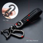 Toyota Artificial Leather Key Ring Durable Keychain for Car Enthusiasts 1 ps - Image 4