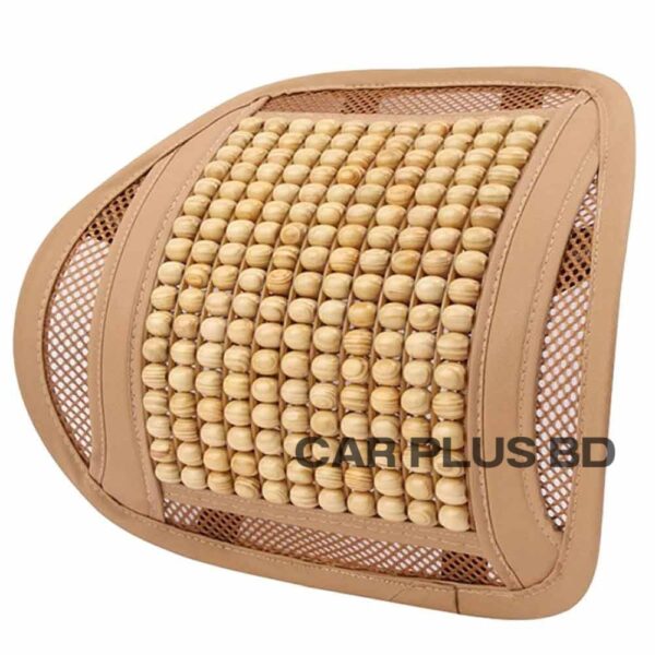 Massage Back Lumbar Support Mesh Cushion for Car Seat, Office Chair, Wood Beads Chair - Image 3